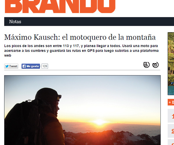 Nosso guia Maximo Kausch é destaque na Revista Brando