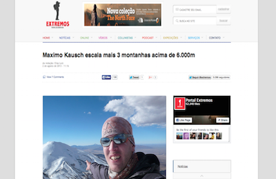 Maximo Kausch escala mais  montanhas acima de