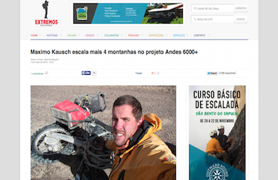 Maximo Kausch escala mais  montanhas no projeto Andes   copy