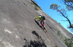 Giving a rock climbing course in Rio